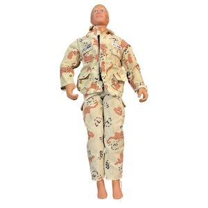 1992 G.I. Joe U.S. Army Desert Storm Action Figure By Hasbro Flocked Hair 11.5"